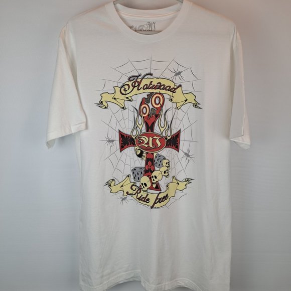 NEW Hotwood Motorcycle Ride Free Graphic T-Shirt - Picture 1 of 10